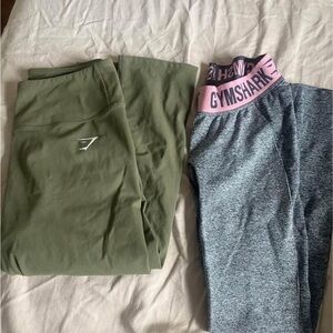 Gymshark Gray and Pink Leggings